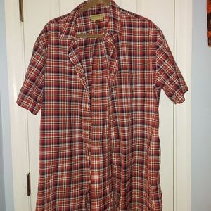 XL Men's Short Sleeve Button Down Shirt